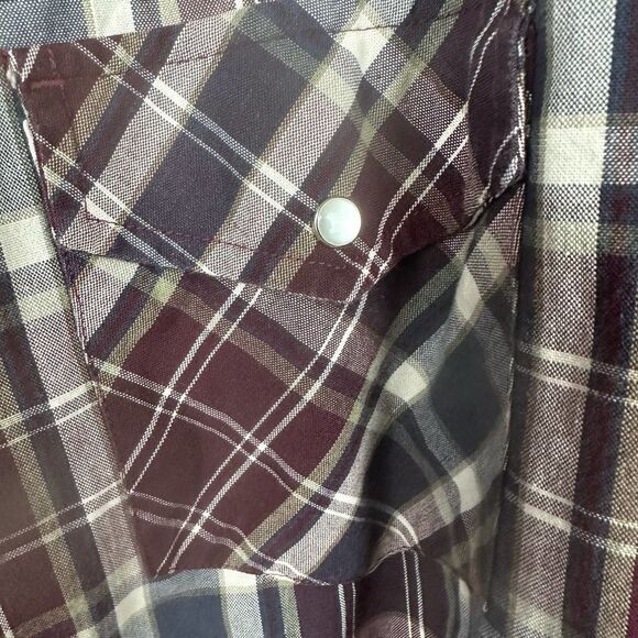 Big Mac Vintage Red Plaid Pearl‎ Snap Long Sleeve Shirt Men’s XXL - Picture 4 of 7